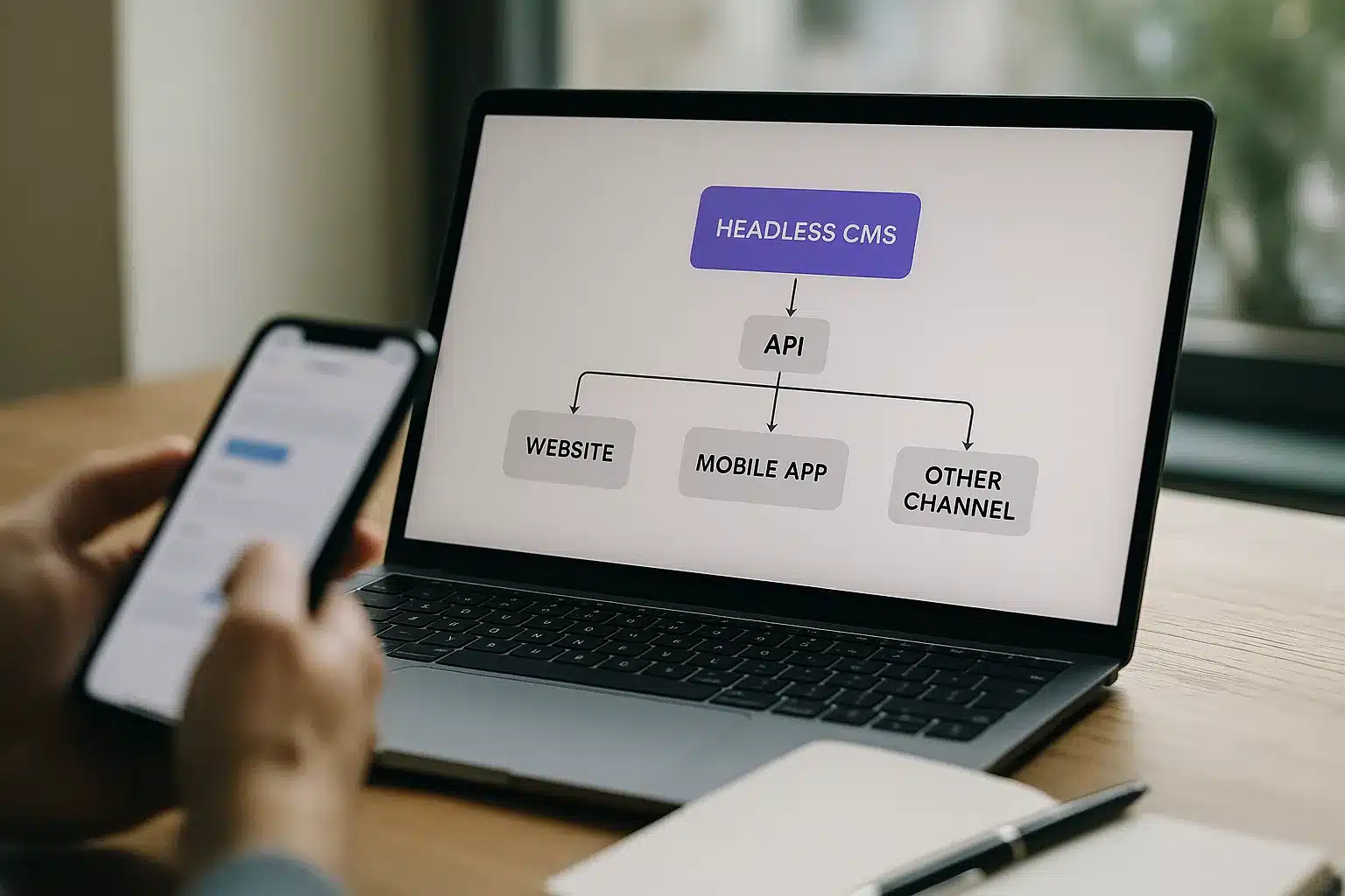 Architektur eines entkoppelten CMS (API-First)