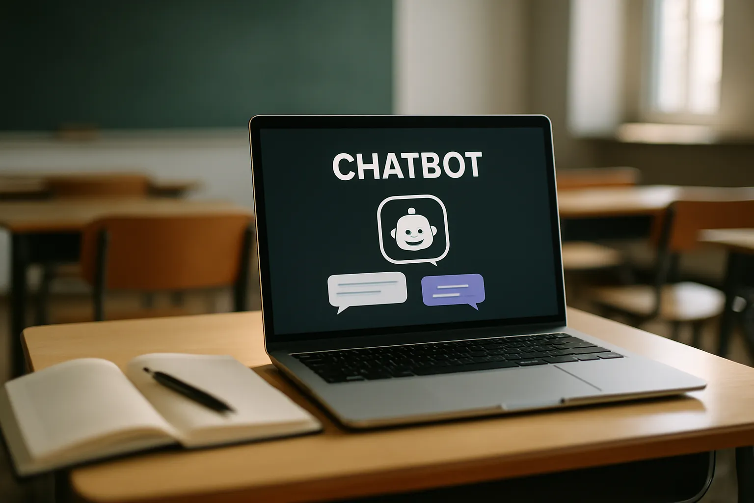 Chatbots für Bildung: Gespräch im Klassenraum