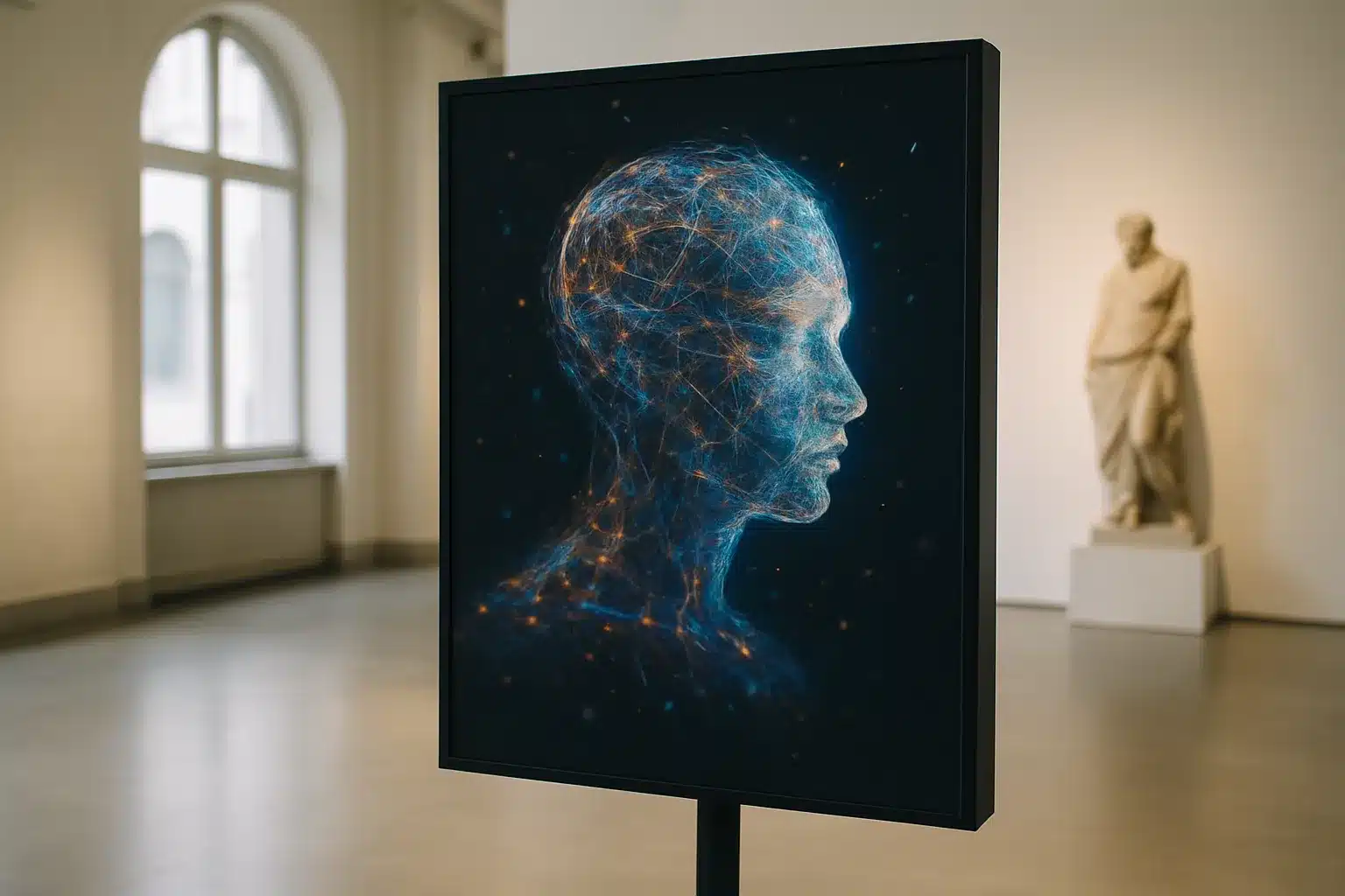 Generative Installation – künstliche intelligenz in der kunst im Museumsraum
