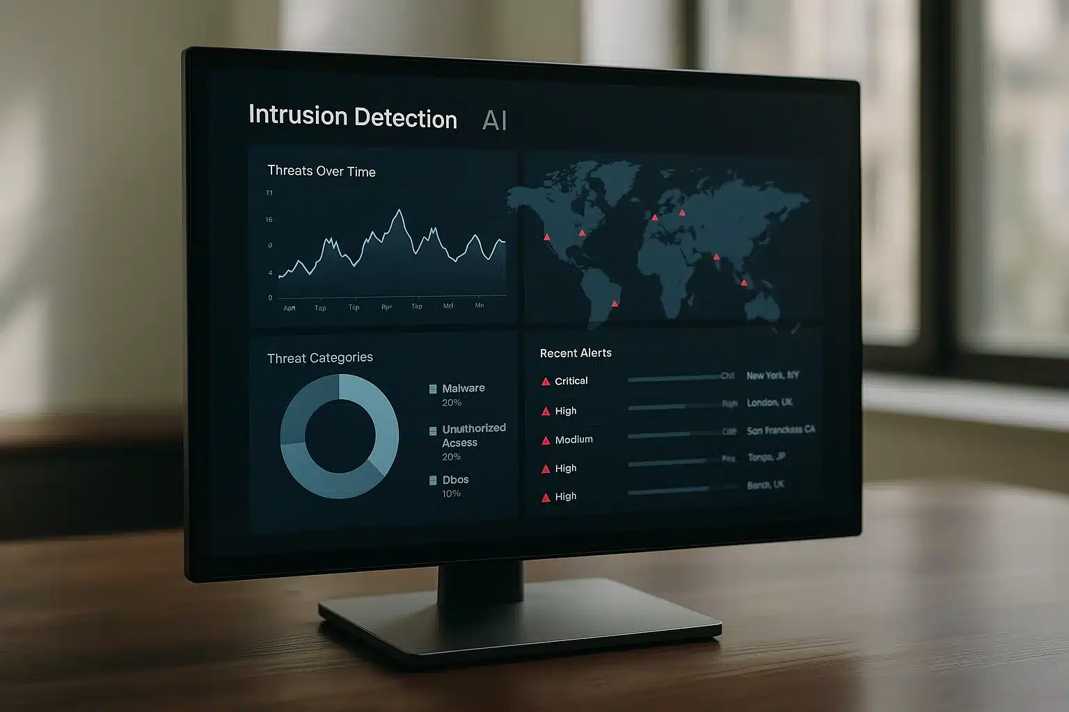 Dashboard zu intrusion detection mit ki