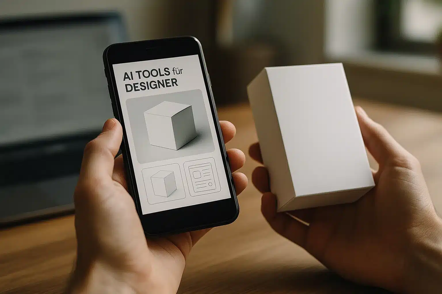 Mockups mit ki-tools für designer – Packaging und UI