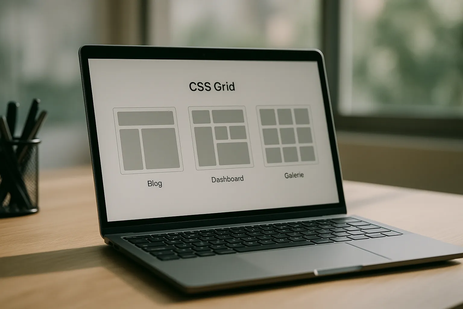 css grid anleitung – Beispiel-Layouts Blog, Dashboard, Galerie