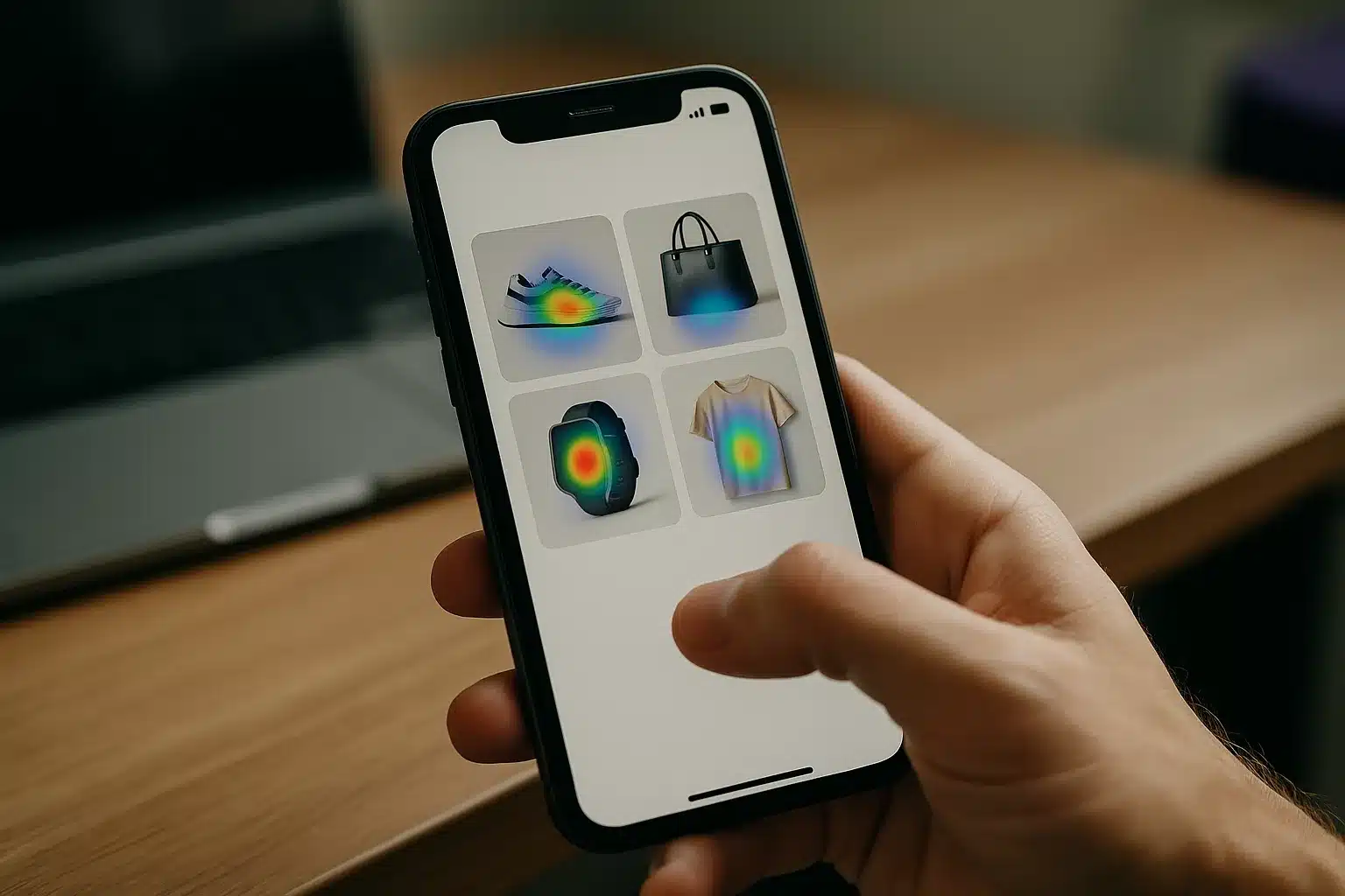 Heatmap personalisierter Produktkacheln – KI im E-Commerce