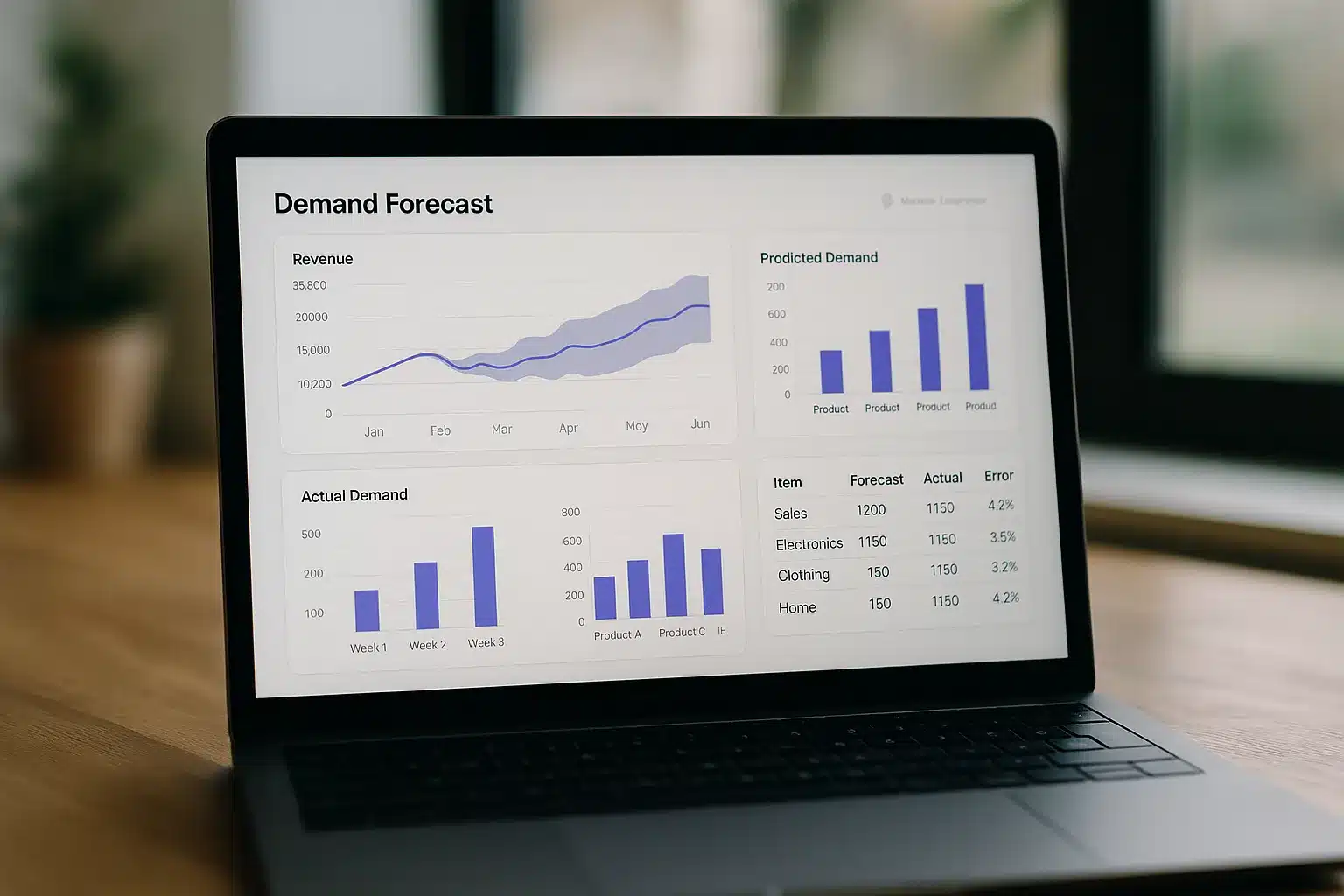 Dashboard zur Nachfrageprognose – machine learning im e-commerce