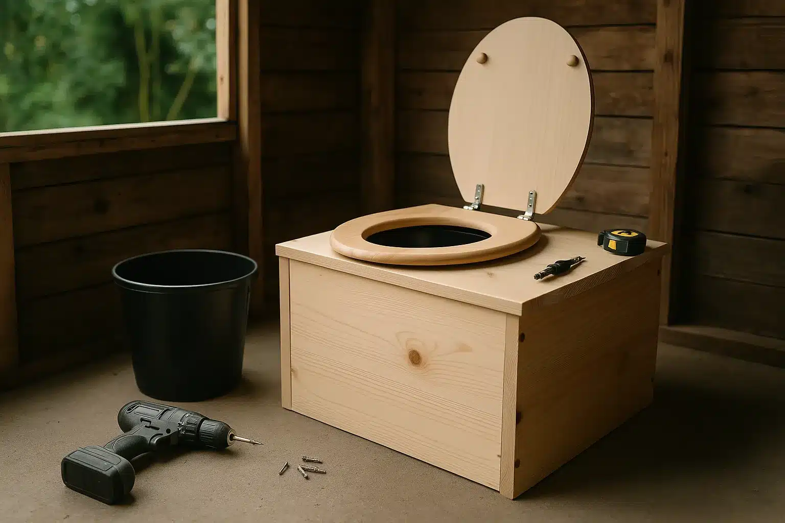 DIY Aufbau einer Trenntoilette im Gartenhaus