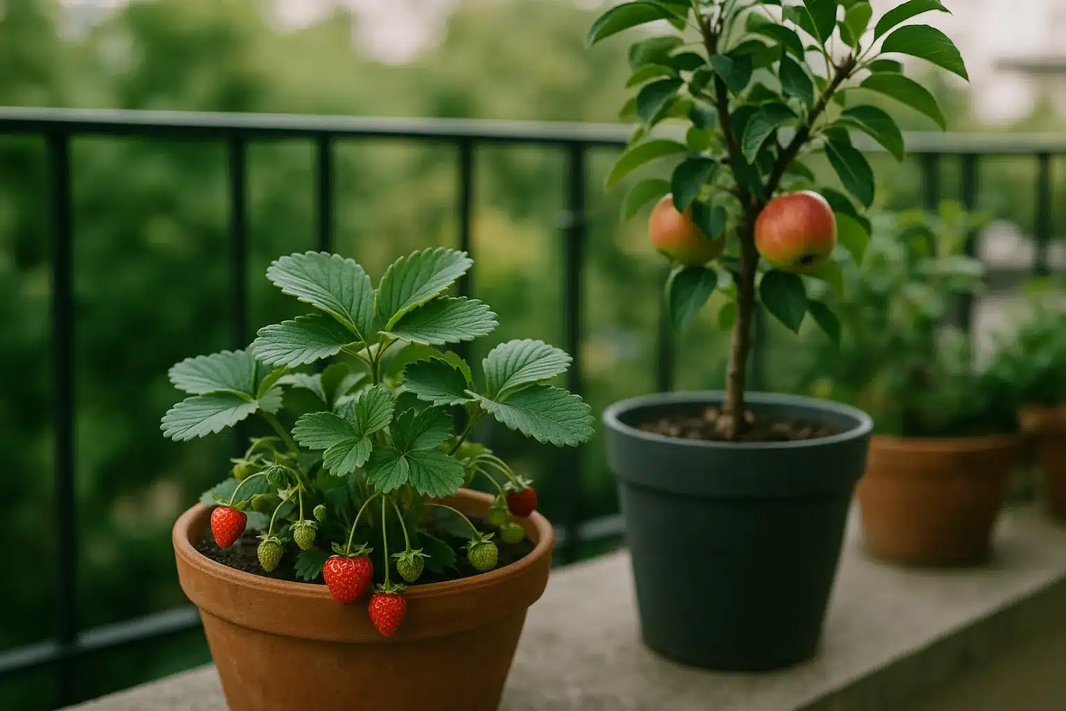 Obst im Topf anbauen auf dem Balkon: Zwergobst und Beeren in Kübeln