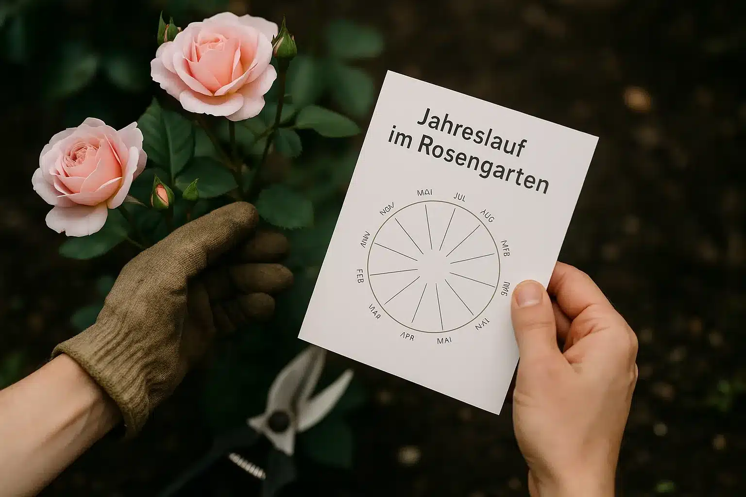 rosenpflege kalender: Jahreslauf im Rosengarten