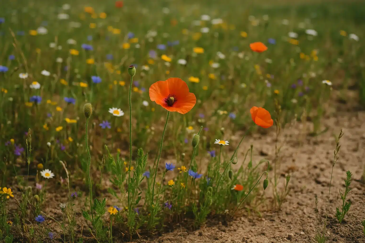 Wildblumenwiese anlegen auf magerem Boden