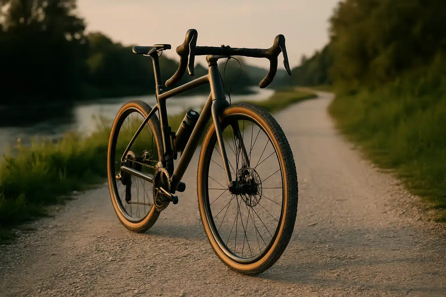 Isarufer-Schotterweg im Abendlicht – gravel trails bayern