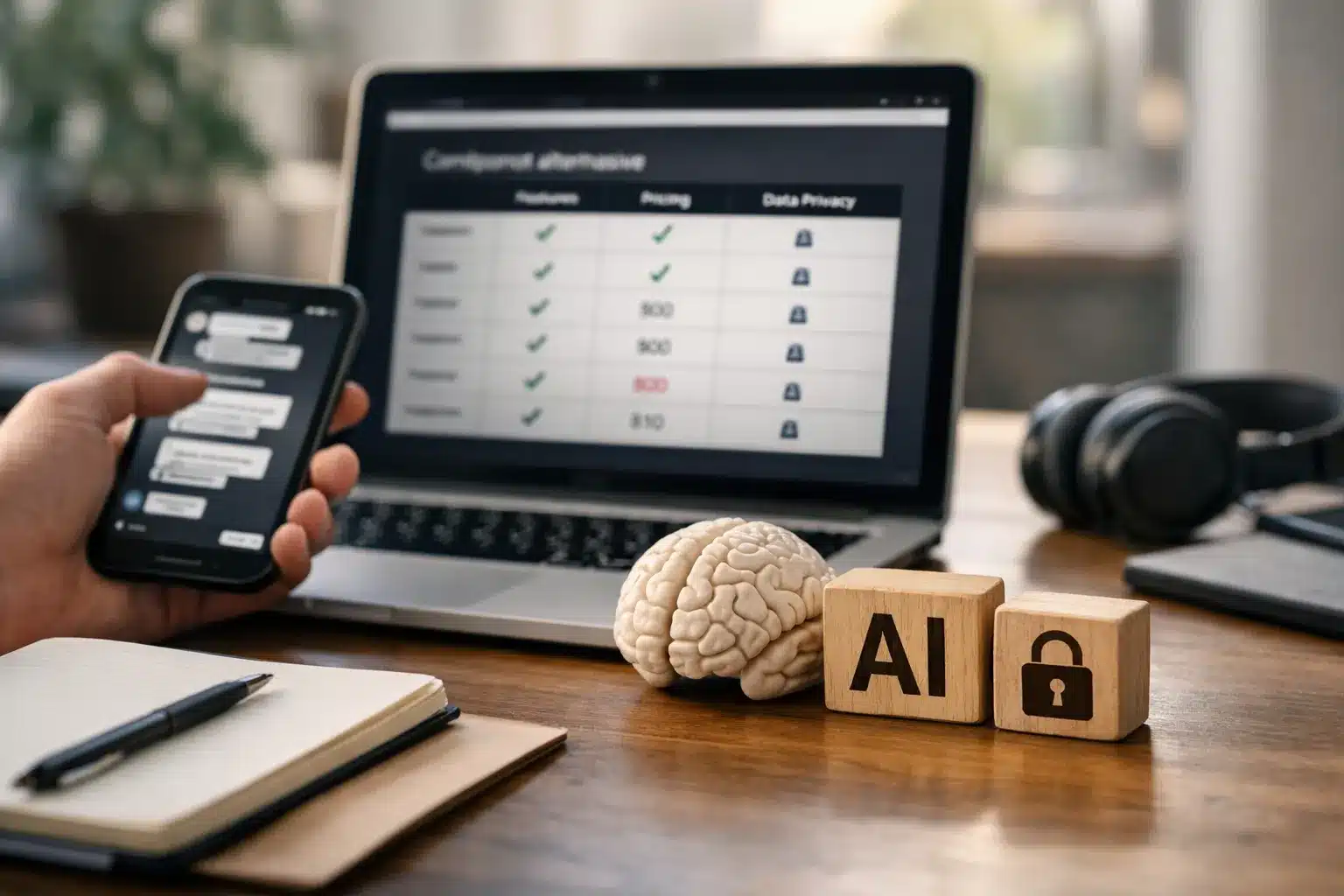 Dashboard Vergleich für ChatGPT Alternativen: Use Cases, Kosten und Datenschutz