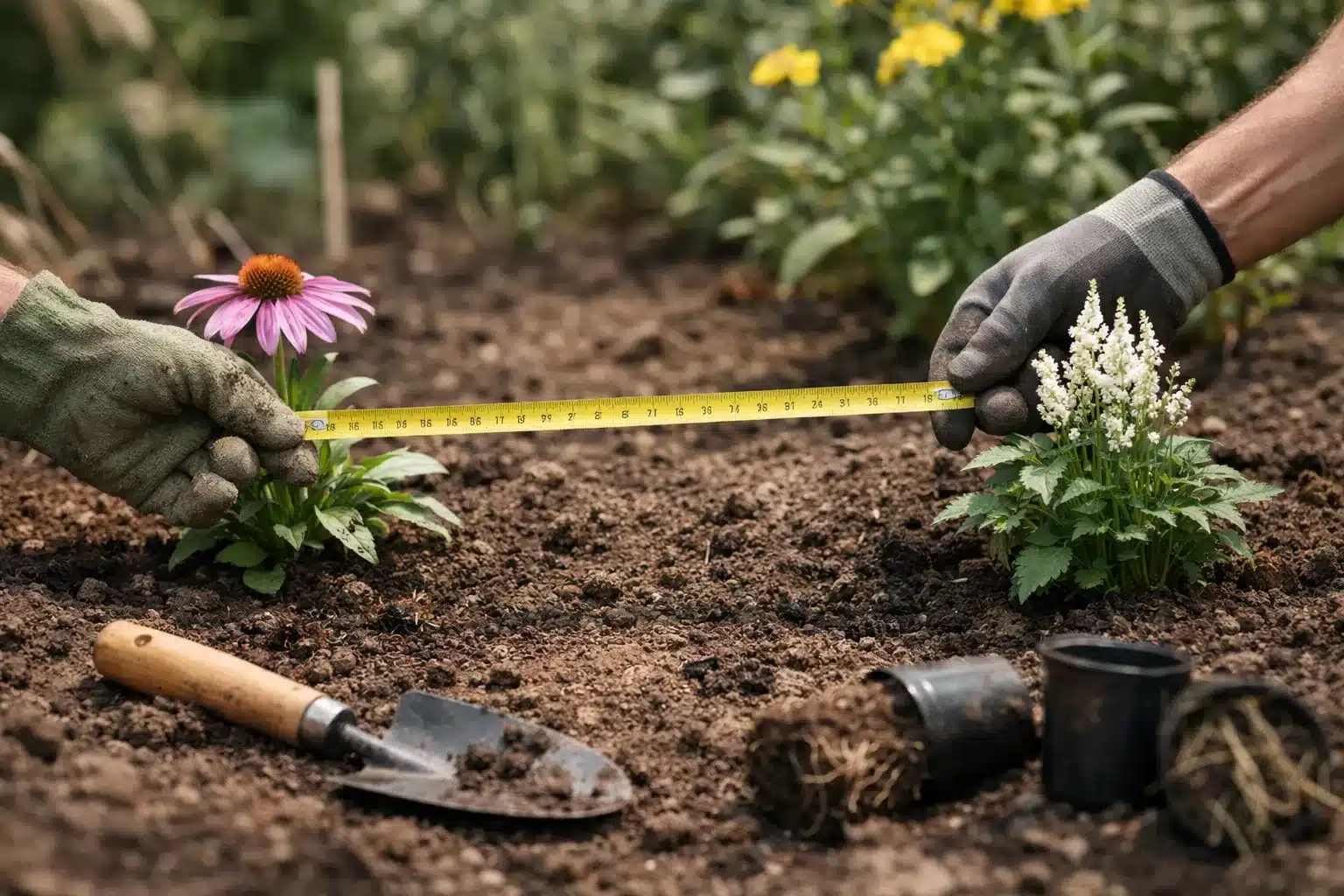 Gartenstauden pflanzen mit passendem Pflanzabstand