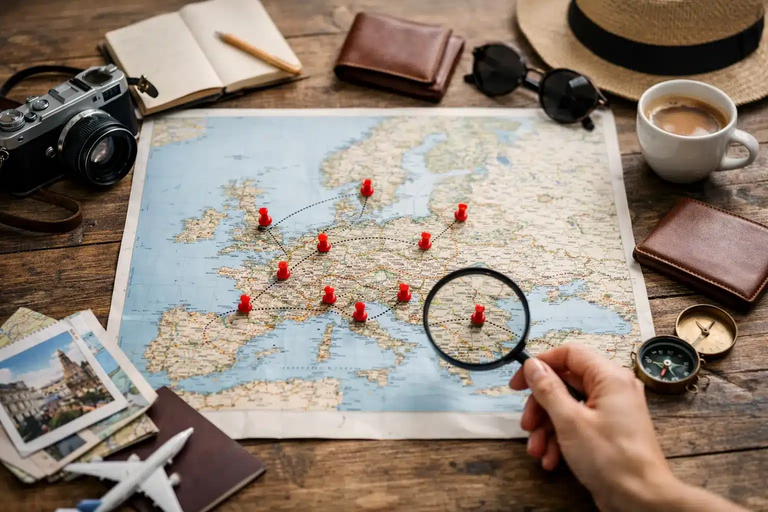 citytrip europa Karte mit 10 Wochenendzielen