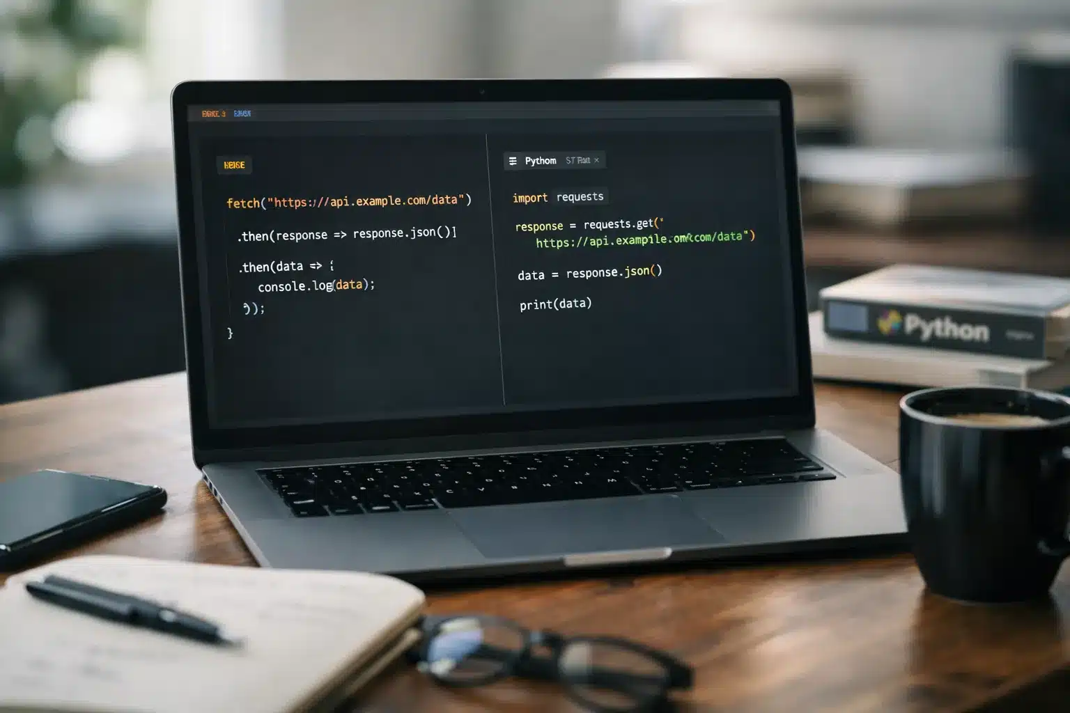 Codebeispiel für Web APIs verstehen mit JavaScript und Python
