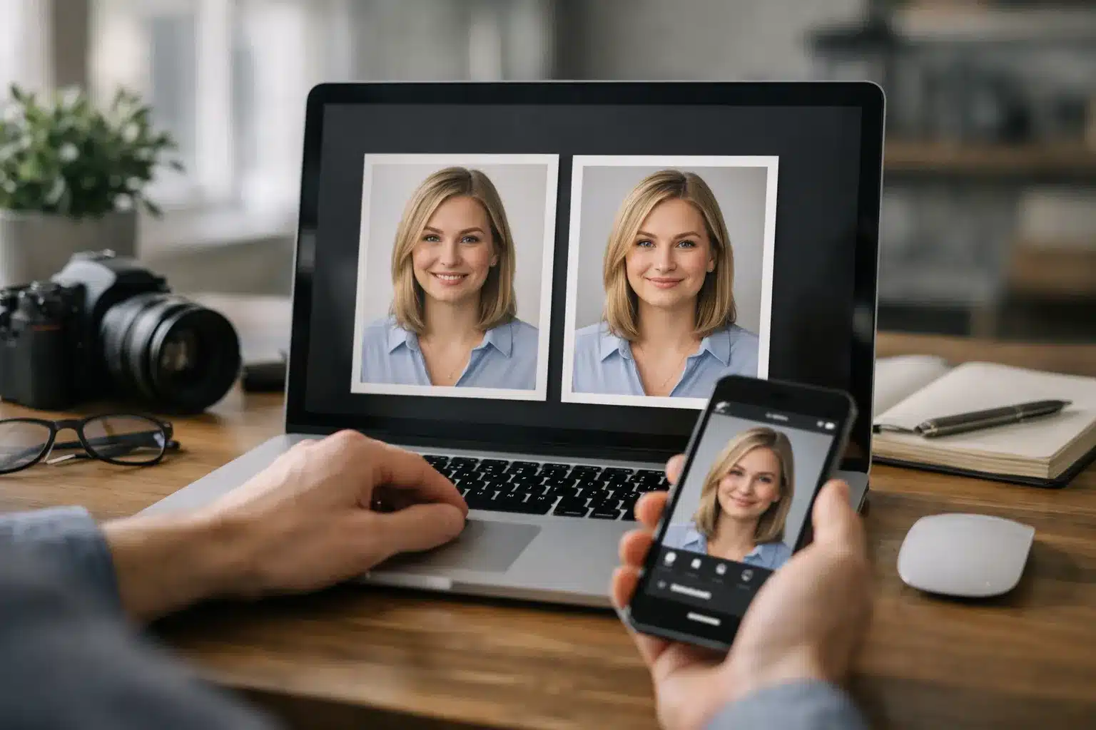 AI Bewerbungsfoto Vergleich für LinkedIn und Lebenslauf