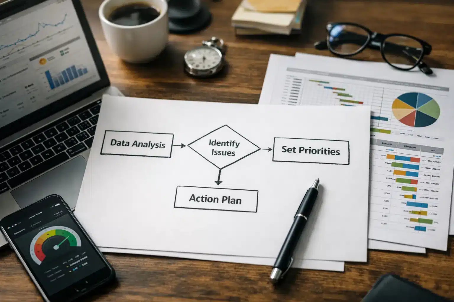 Ablaufplan für Web Performance Tools vom Messwert zur Priorität